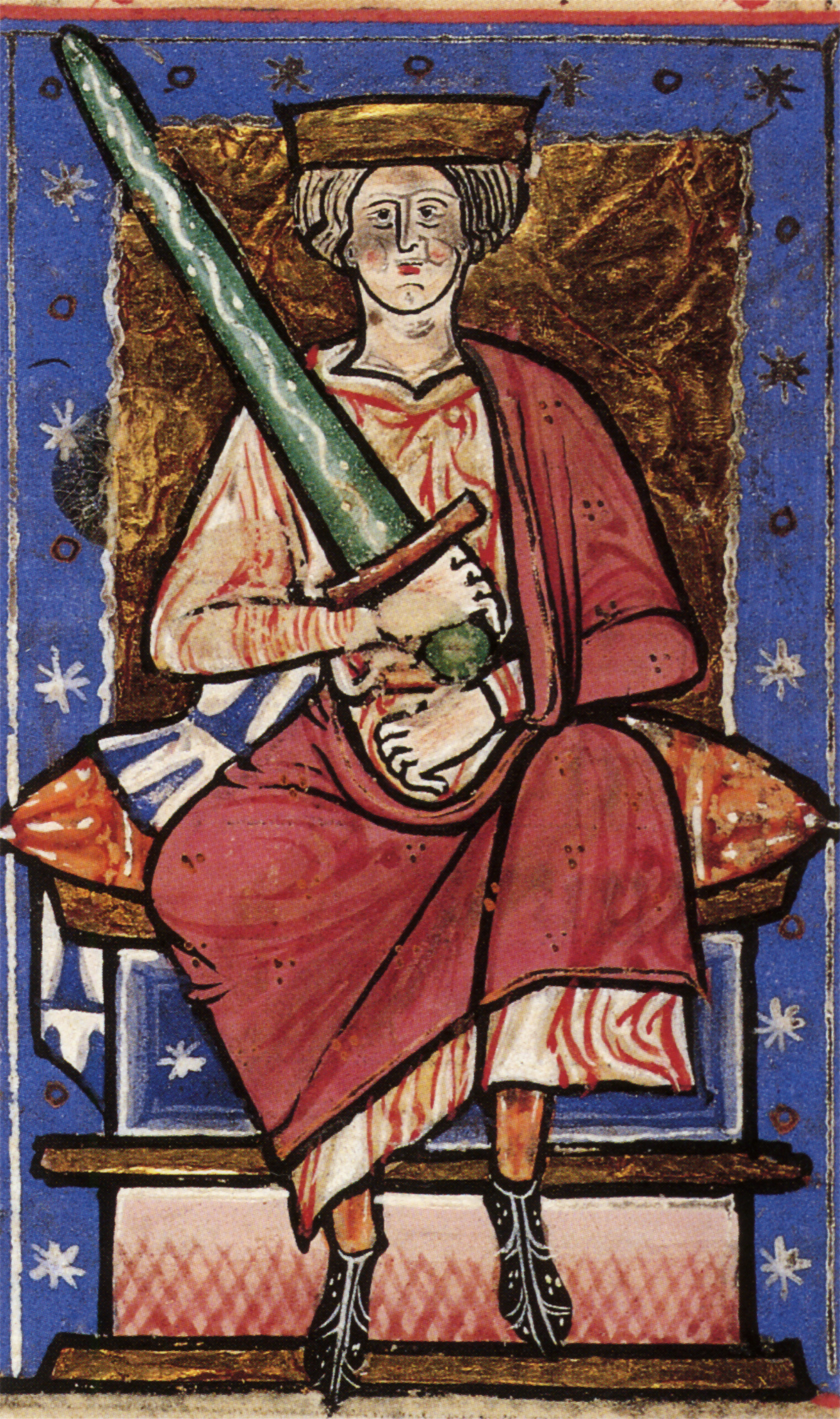 King Ethelred enthroned