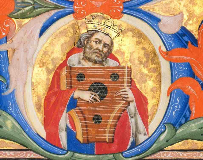 don simone camaldolese circa 1380 david with psaltery