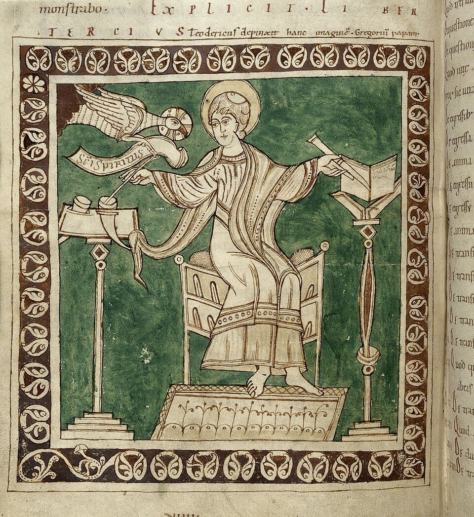 gregory the great with the holy spirit