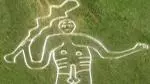 Chalk carving of a giant on hillside 