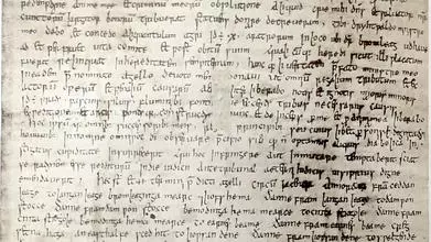 An Anglo-Saxon charter with text in Latin and Old English