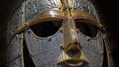 Image of an Anglo-Saxon king's helmet