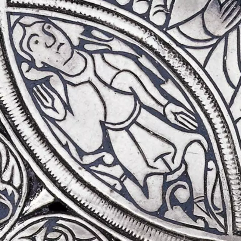 Image of sense of hearing from Fuller Brooch