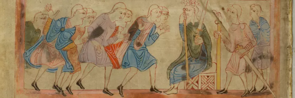  11th century Anglo-Saxon illuminated manuscript (Old English Hexateuch) 
