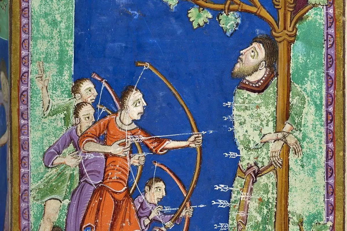 St Edmund is martyred