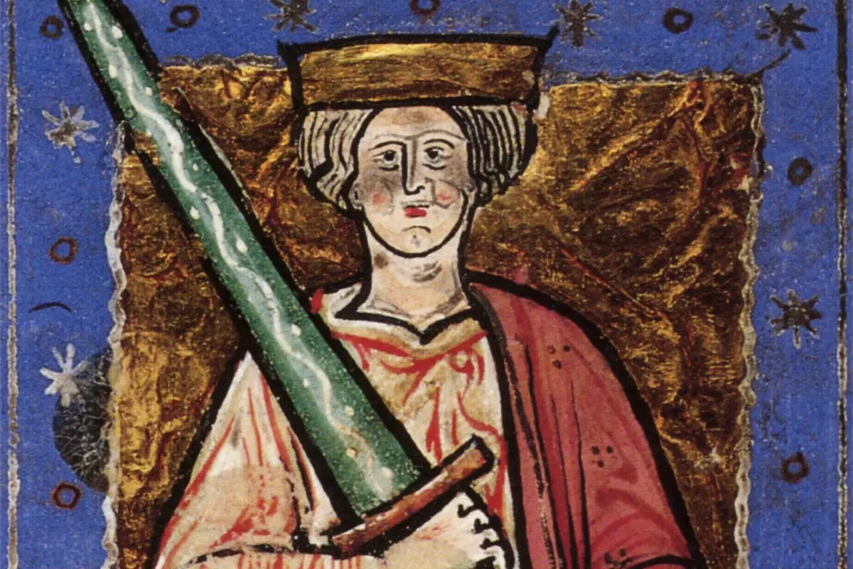 King Ethelred enthroned