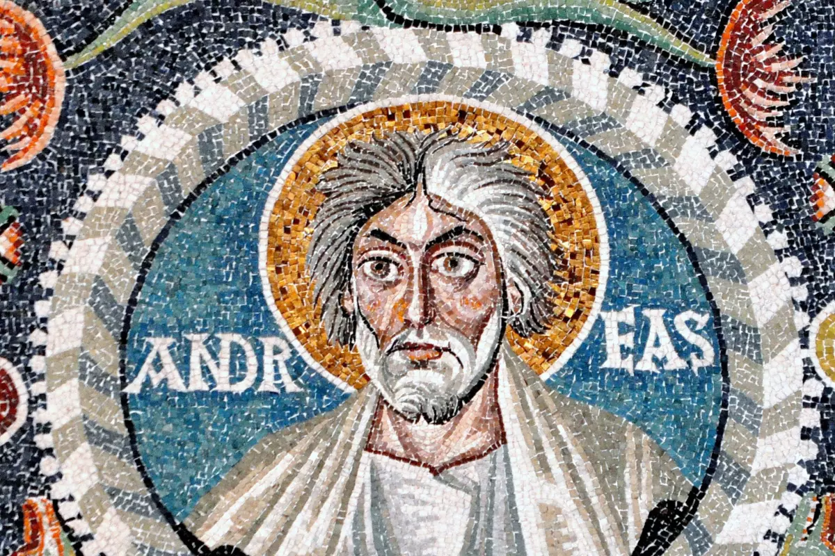 2048px andrew the apostle detail of the mosaic in the basilica of san vitale ravena italy