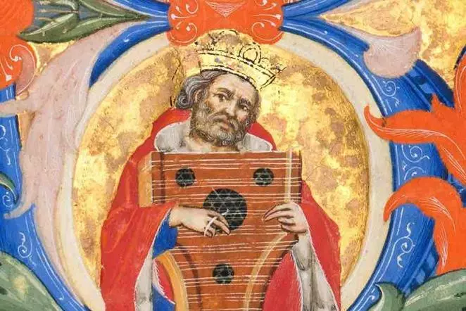 don simone camaldolese circa 1380 david with psaltery