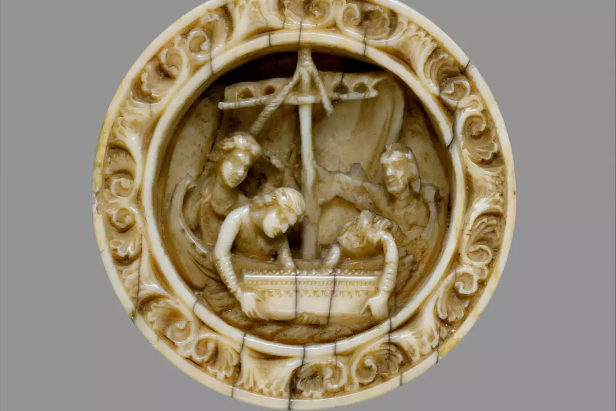 game piece with a scene from the life of apollonius of tyre met dt144