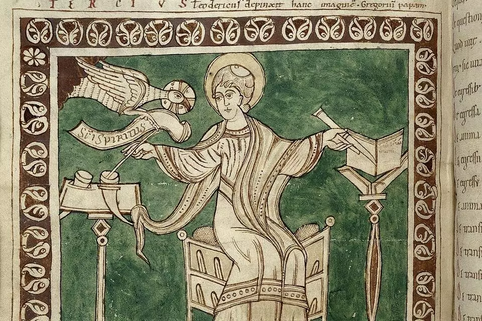 gregory the great with the holy spirit
