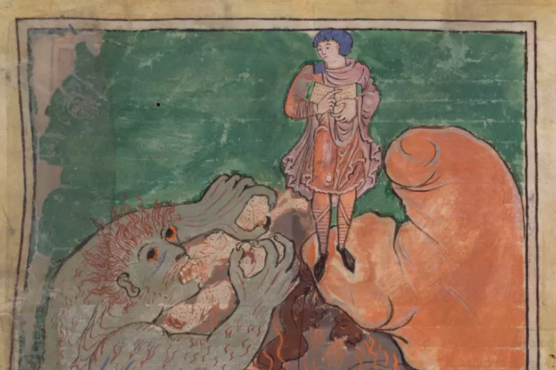 london british library cotton tiberius b v 1 folio 87v