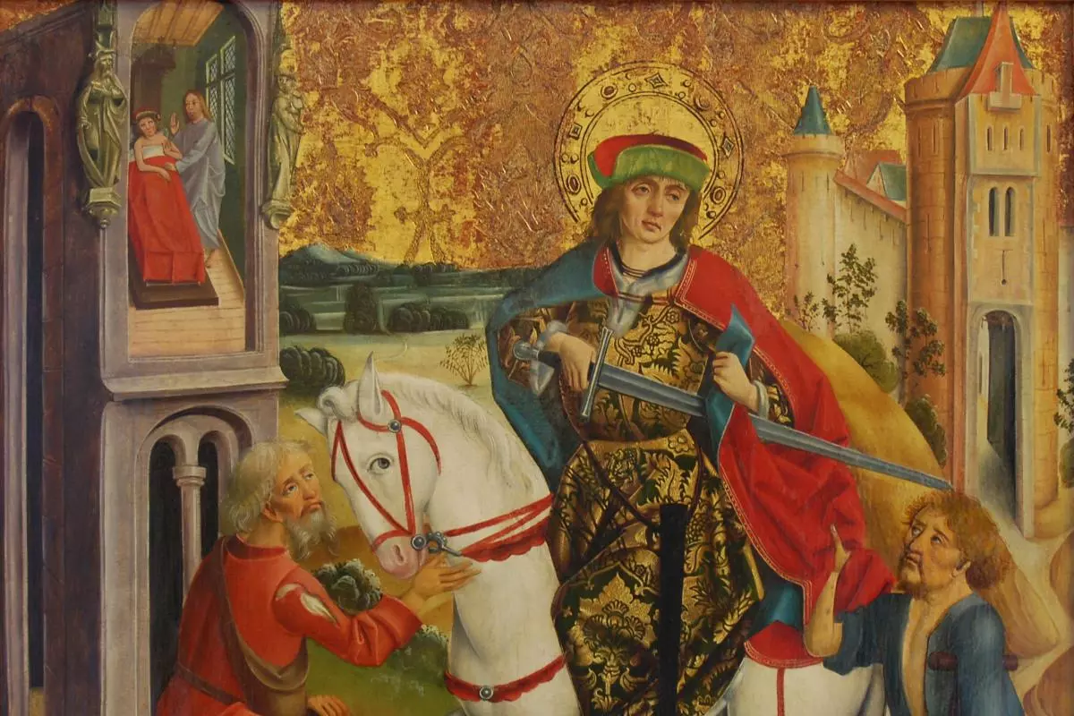 unknown painter  saint martin and the beggar  wga23843